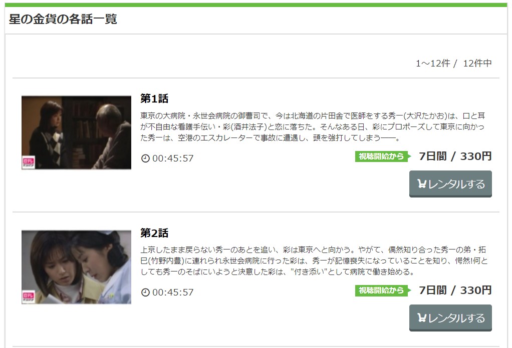 ドラマ 星の金貨の動画を1話から全話無料で見れる動画配信まとめ ドラマの森 最新無料動画まとめ