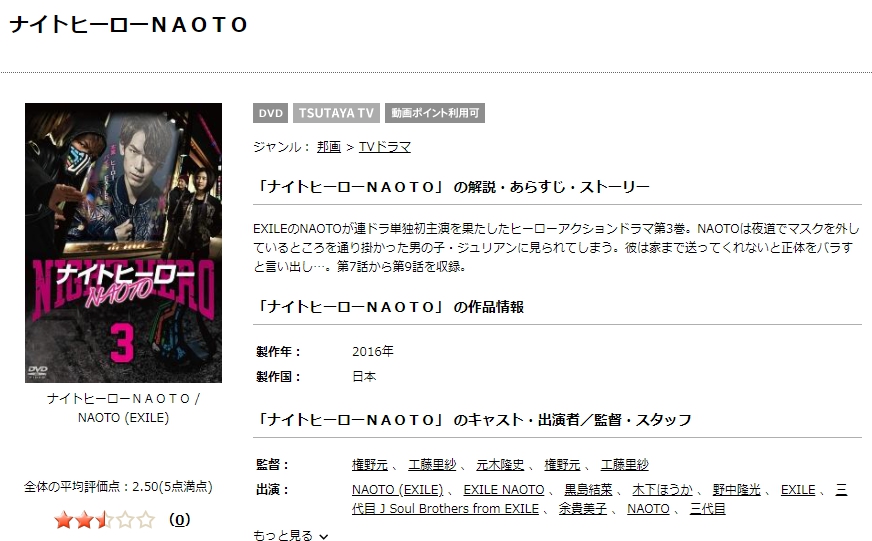 ドラマ ナイトヒーロー Naotoの動画を無料で見れる動画配信まとめ ドラマの森 最新無料動画まとめ